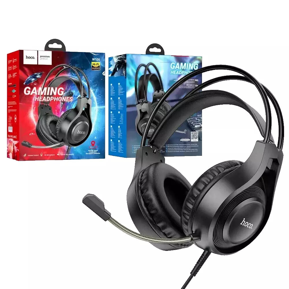 Hoco Gaming Headphones Black W106